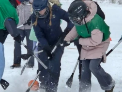 Winter Retreat broomball